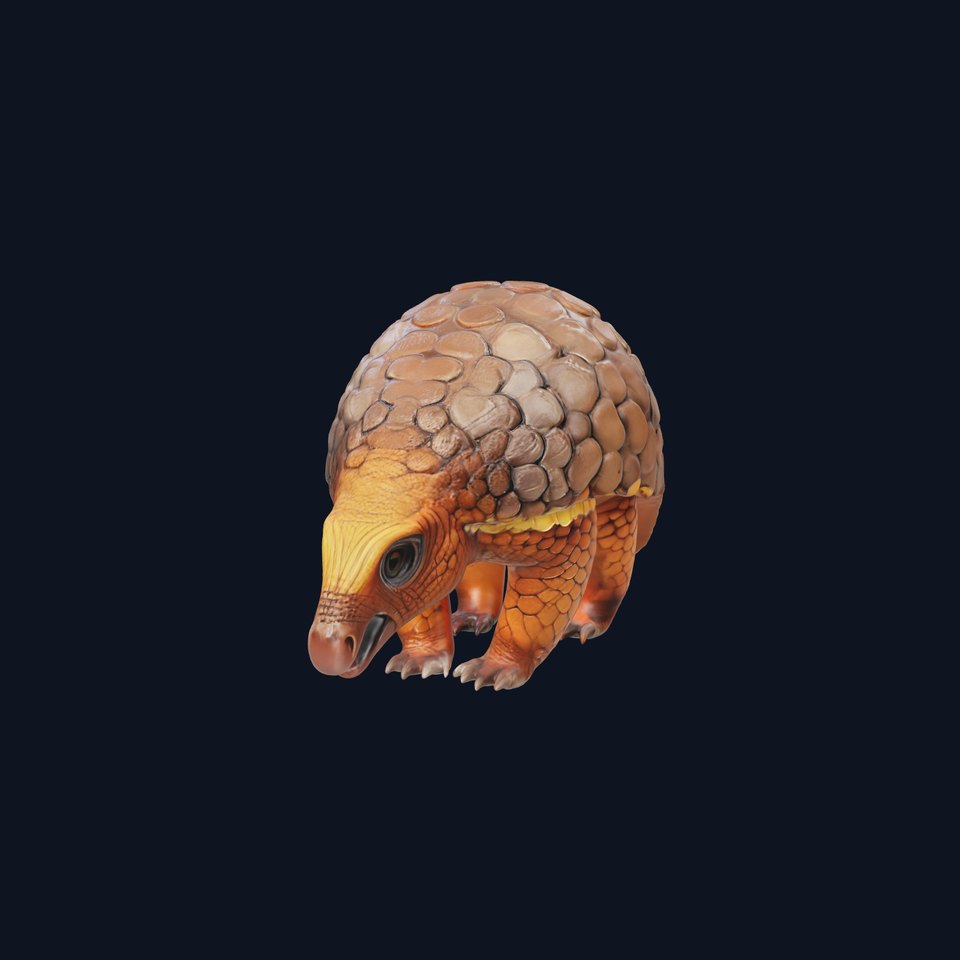 Realistic Pangolin D Model Pack for Animation and Rendering